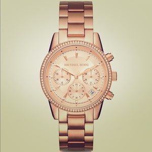 Michael Kors Ritz Rose / Gold Dial Women’s Watch